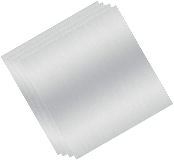 Aluminium Plaat - Metaalplaat Vlak - Doe-het-zelf Projecten - 6061 Aluminiumlegering - 100x100x1mm - Niet gespecificeerd