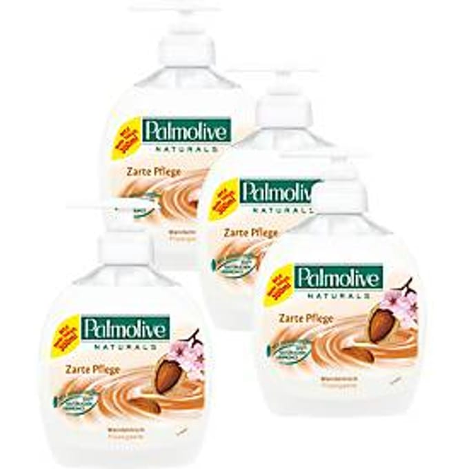 Palmolive vloeibare  zeep Naturals, amandelmelk, 300 ml, 3 + 1 gratis