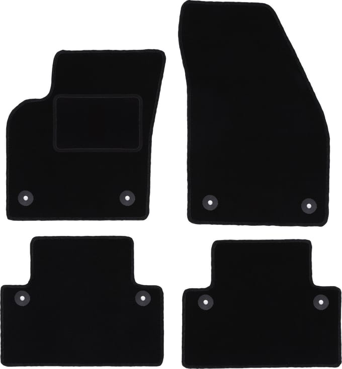 Zwarte veloursmatten voor: Volvo C30 hatchback (2006-2012)