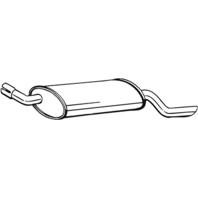 Geluiddemper achter BOSAL 185-439