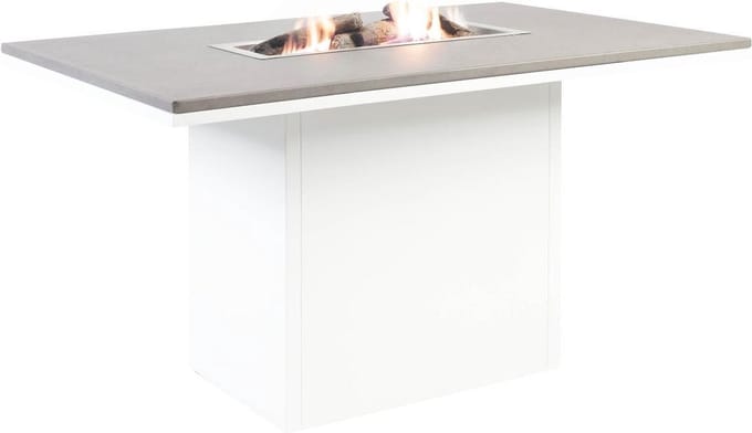 Cosi Fires - Vuurtafel Cosiloft 120 White / Grey - Vuurtafels - Aluminium - GrijsWit