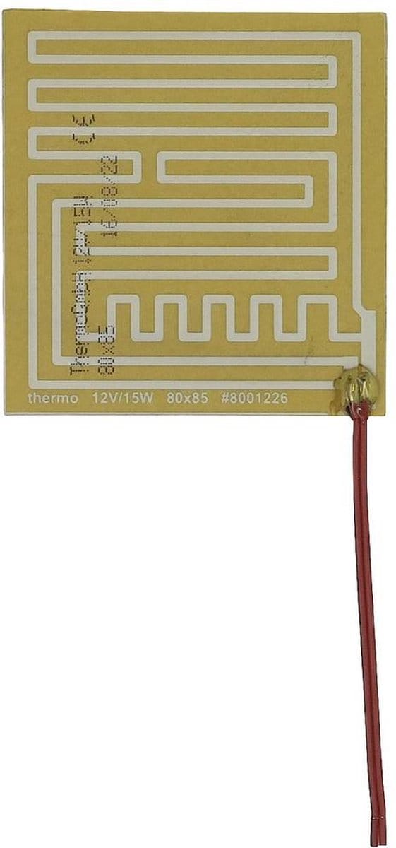 Thermo TECH Polyester Verwarmingsfolie 12 V 15 W (l x b) 85 mm x 80 mm