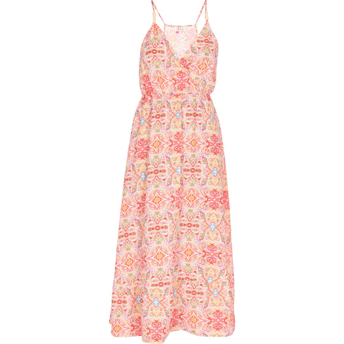 IZIA Jurk Dames Roze Veelkleurig