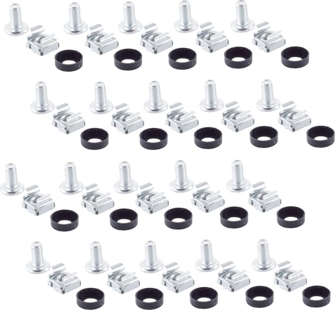 shiverpeaks BS08-01028, Bolts & nuts, Metaal, Metaal, Rond, M6, Zilver