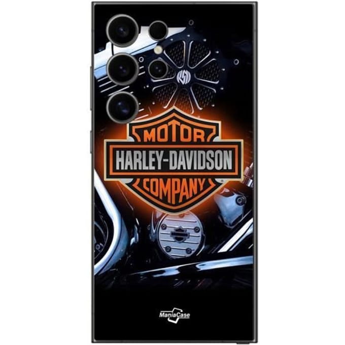 Coque - Harley Davidson - Samsung Galaxy S24 Ultra - Souple - Noir - Logo