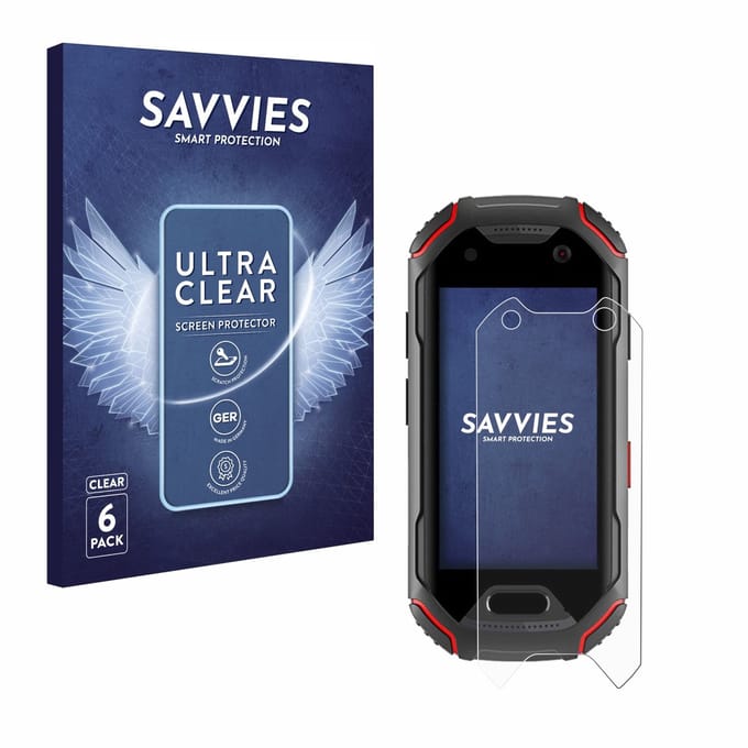 Savvies - Screenprotector voor Unihertz Atom - Folie Beschermfolie transparant 6 Stuks