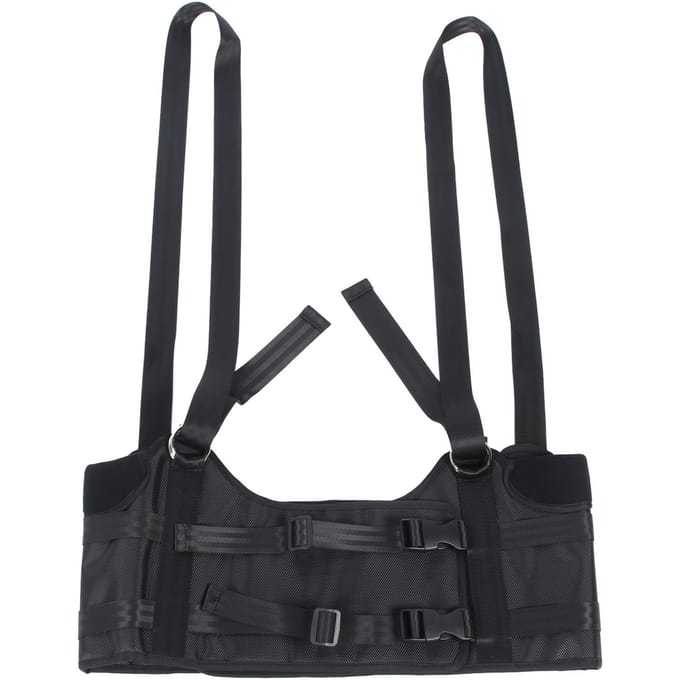 Rugstrekker Hangend Spinale Decompressie Harnas Ruguitlijningsapparaat Decompressor Ruggordel black