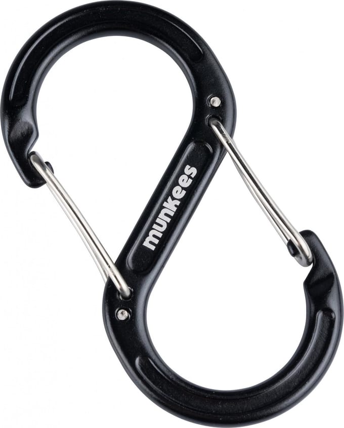Munkees Karabijnhaak S-shape Draadsluiting 6 X 60 Mm Zwart