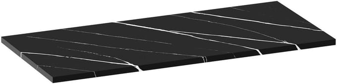 Brauer Mirage Topblad - 100 cm - Marmerlook Nero Marquina