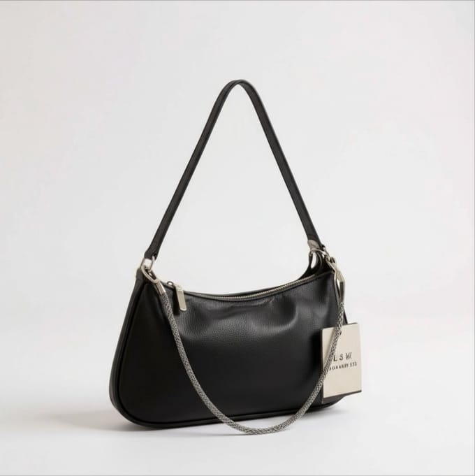 TK-S Schoudertas, handtas, ritssluiting, zwart