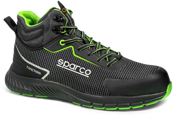 Sparco Werkschoenen S3S - Traction Naoki - Zwart/Groen — black — 47
