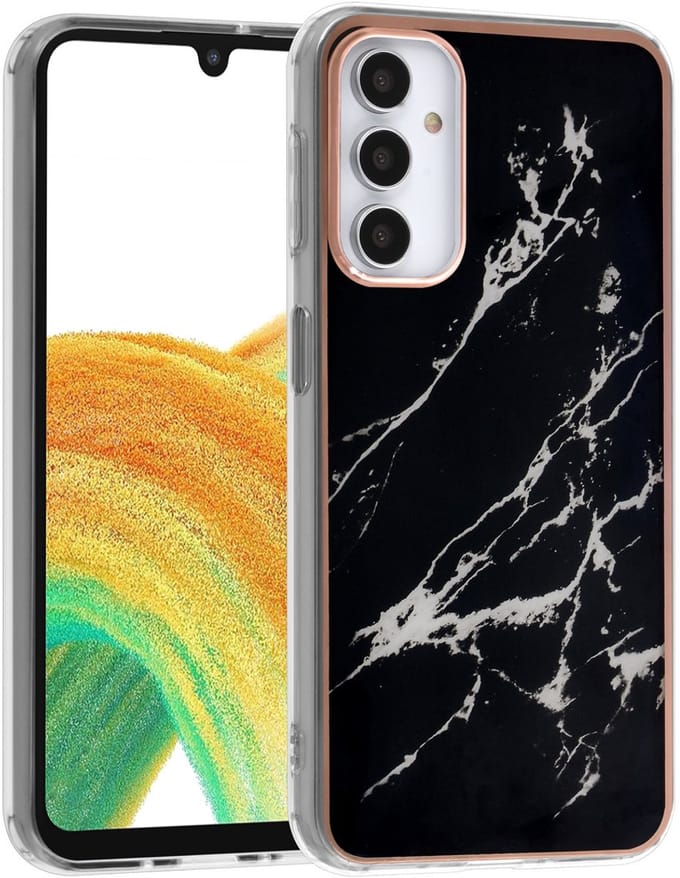 UNIQ Accessory Galaxy A24 TPU Backcover - Marble Black