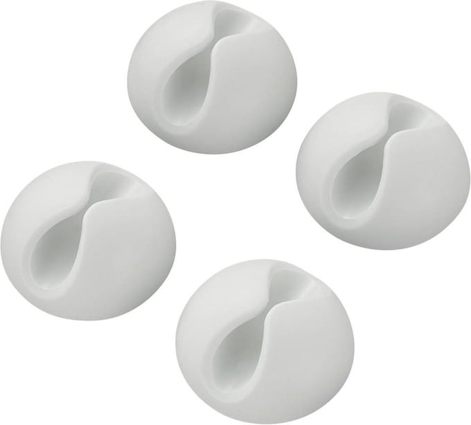 TRU COMPONENTS SWC-10WT/4P Kabelhouder Zelfklevend 542241 Bundel-Ø (bereik) 9 mm (max) Wit 4 stuk(s)