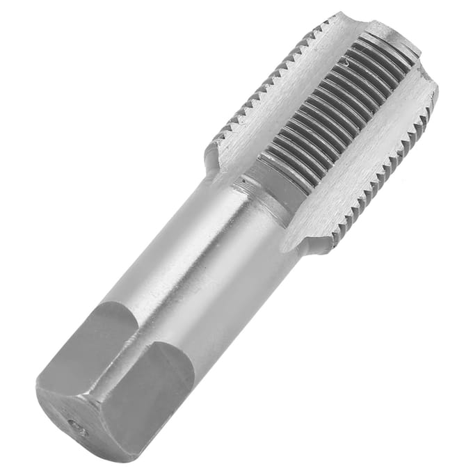 Draadreparatie Machine Tap Zilver Hoge Snelheid Staal Hand Tappen Onderhoudsgereedschap 34In gray