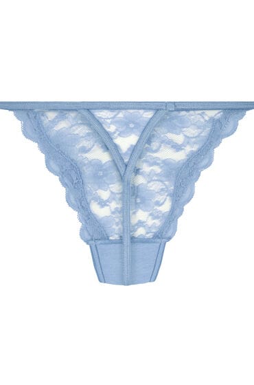 Hunkemöller Dames Lingerie String Mini - Blauw - maat M