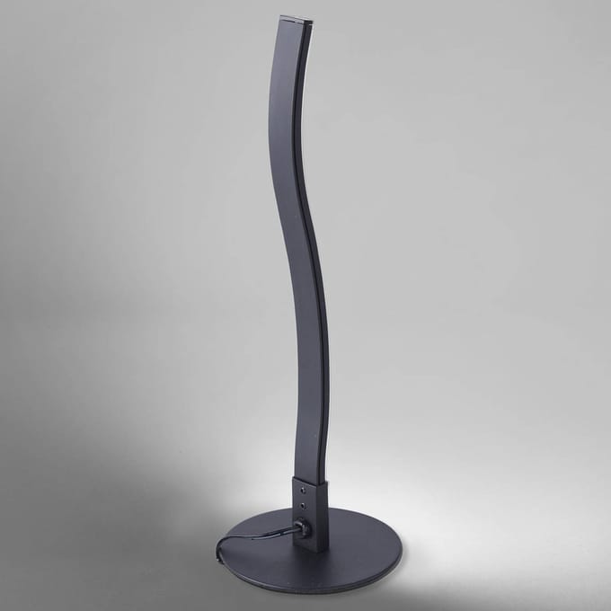 JUST LIGHT. GmbH LED tafellamp Wave 3.000K 30cm zwart