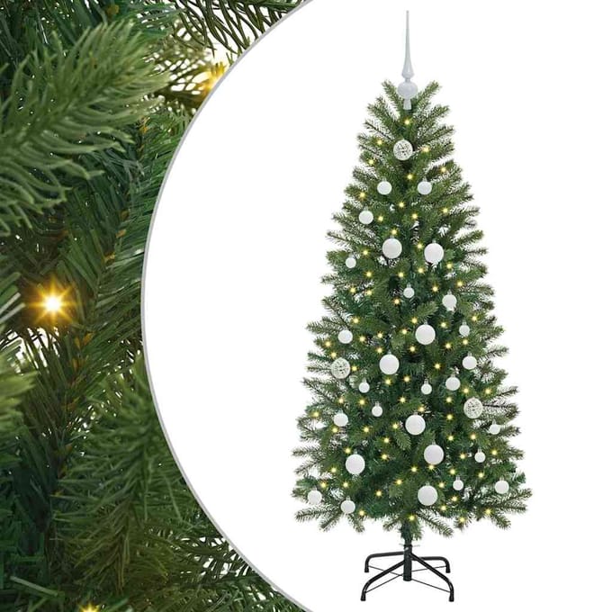 vidaXL - Kunstkerstboom - Groen - 150 - cm - PE - en - PVC