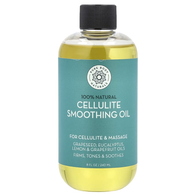 Pure Body Naturals, Cellulitis Gladmakende Olie, 8 fl oz (240 ml) blue