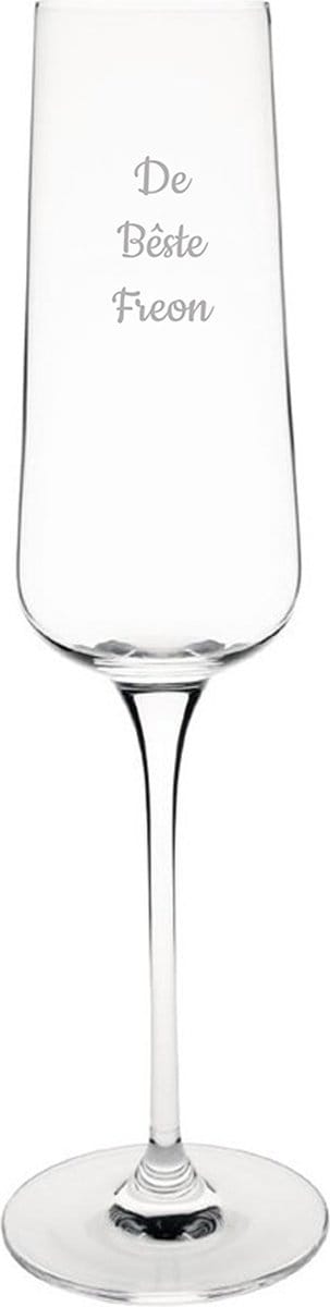 Gegraveerde Champagneglas 27cl De Bêste Freon