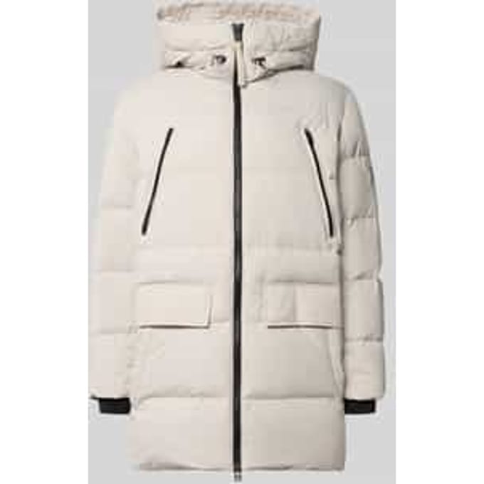 Regular fit donsjack met capuchon