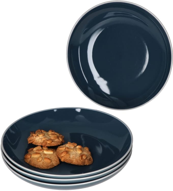 Set van 4 dessertborden Linus Blauw - 403954