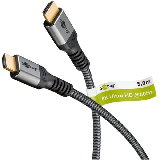 Goobay Plus HDMI kabel | HDMI2.1 (8K 60Hz + HDR) | 5 meter