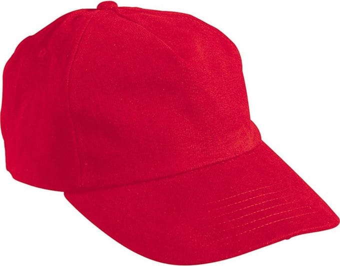 Myrtle Beach Volwassenen Unisex 5 Panel Cap (Signaal Rood)