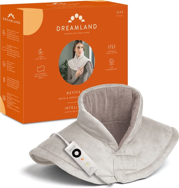Dreamland 26053 Warmtekussen voor nek en schouders beige
