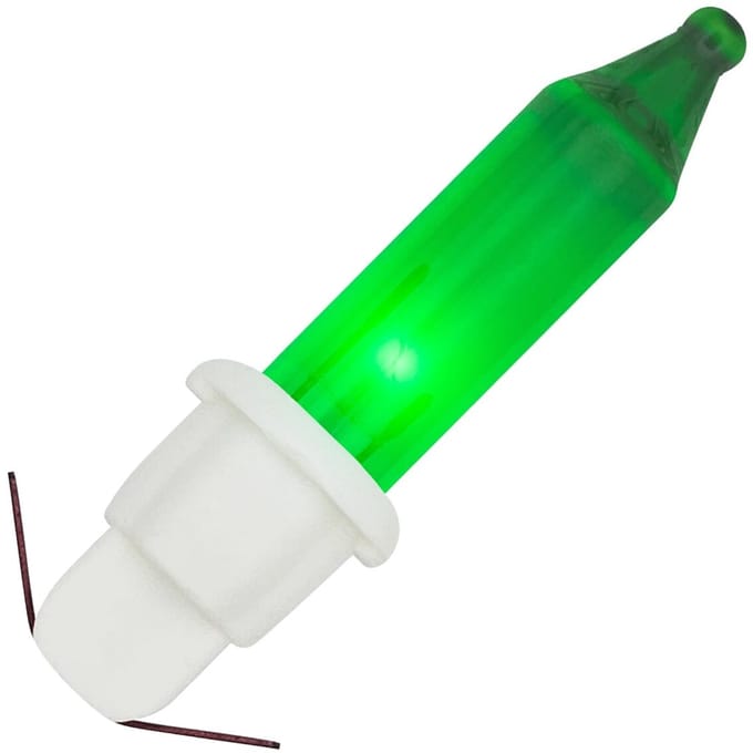 OE Lightning Reserve Kerstlampje - Witte Insteek Fitting - 2.5V/0.425W - Groen Licht