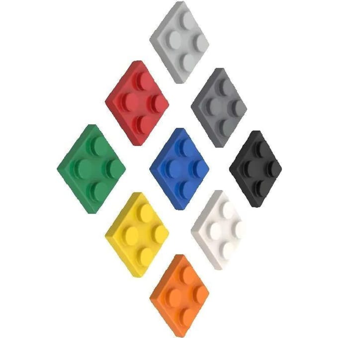 10 STUKS 3022 2x2 Basis Bouwsteen Moc Losse Onderdelen Compatibel met Brick DIY Kinder Speelgoed Assemblage Cadeau Opslag 10pcs