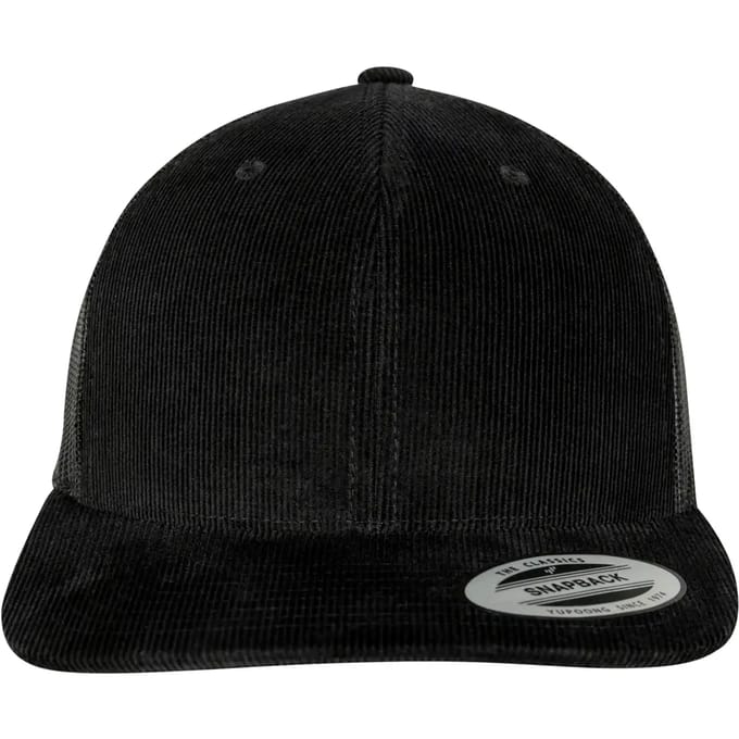 Flexfit - Corduroy Retro Trucker black one size Trucker pet - Zwart