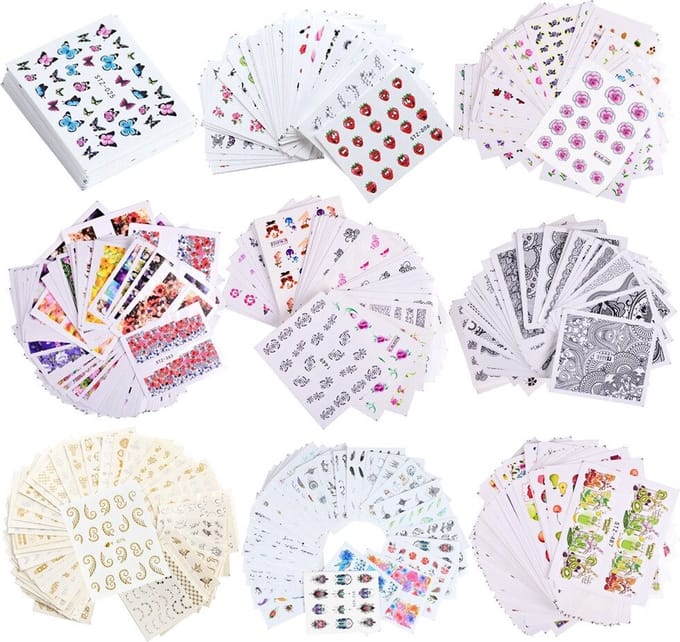 40 Stuks Nagelstickers – Nail Art Stickers – Random Kleuren