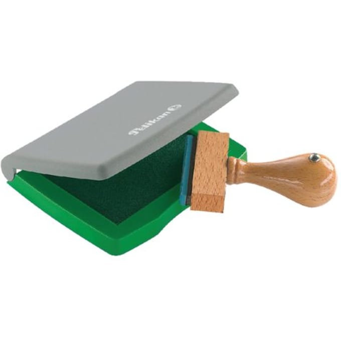Pelikan stempelkussen - Kunststof - 5x7cm - Groen