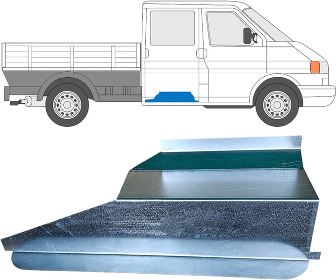 Instapplaat voor Volkswagen Transporter T4 1990-2003 / Rechts