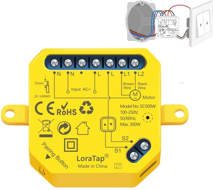 WIFI Schakelaar Module voor Rolluiken - Spraakbediening en App Controle