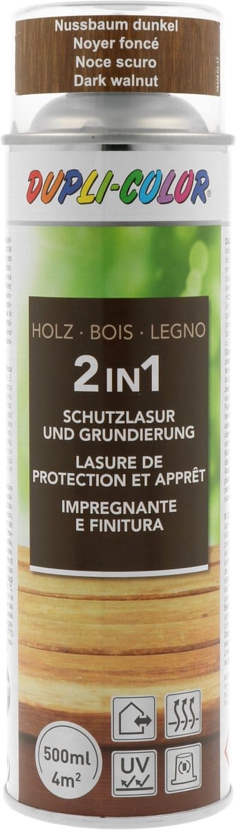 DupliColor Houtbeits Donker Notenhout Spuitbus 500ml