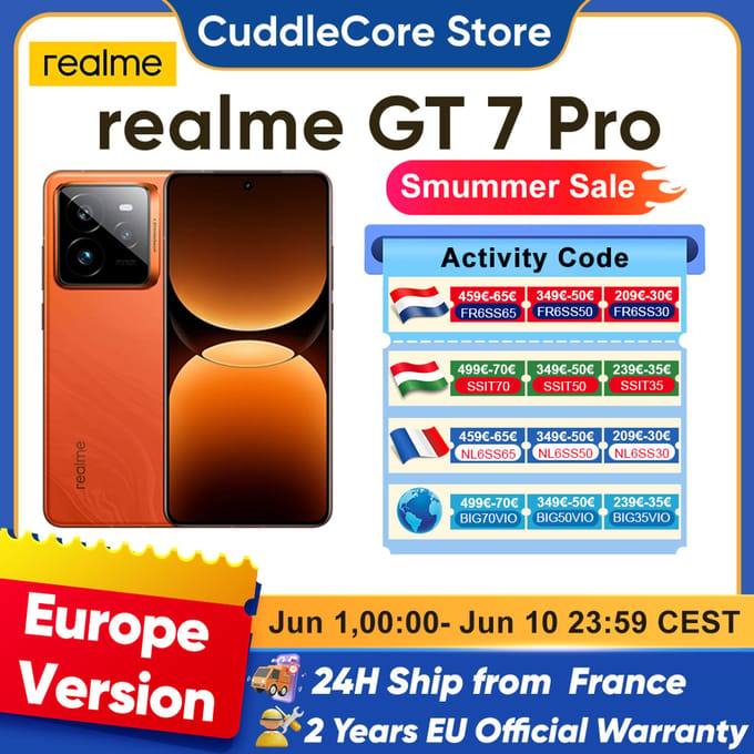 realme GT 7 Pro 512GB/12GB - Mars Orange
