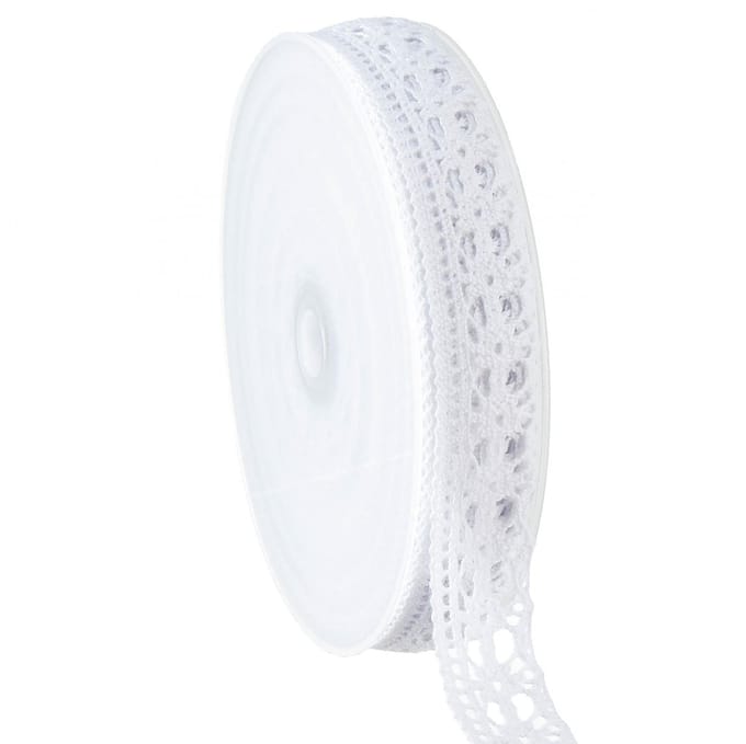 Decoratief lint wit kantlint decoratief lint kant B25mm L20m