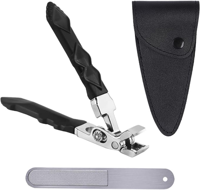 Allecto Plus - Nagelknipser voor senioren Set van 3 Bevelled Edge