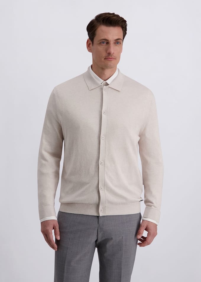 pierre cardin Gevlochten jas in Modern Fit