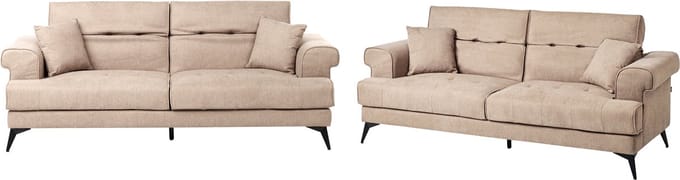 SKIVE - Banken set - Lichtbruin - Polyester