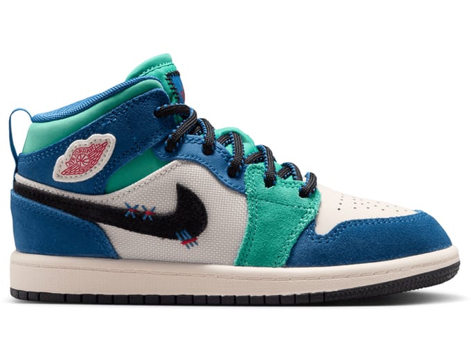 Jordan Aj1 Mid Peuterschoenen - Beige - Maat 33 - Mesh/Synthetisch