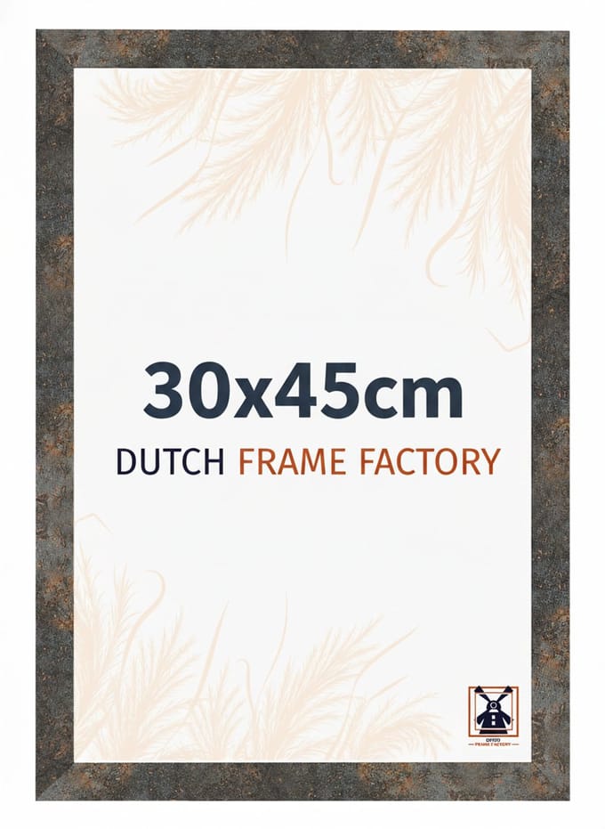 Fotolijst 30x45 cm - MDF - Geoxideerd Metaal - Benno