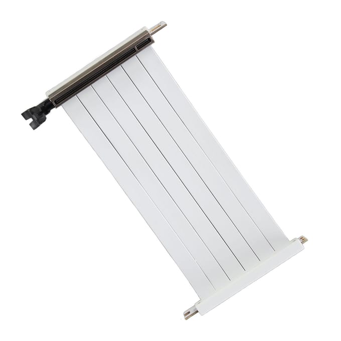 PCIE 3.0 X16 Riser Kabel 180 Graden Hoge Snelheid Flexibel Dubbele Omgekeerde Connector GPU Grafische Kaart 2CM wit