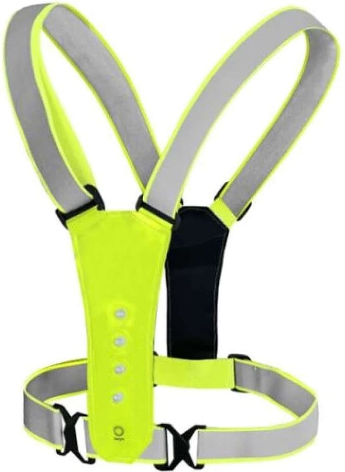 Ikzi reflectie sport veiligheidsvest Aryan met Led