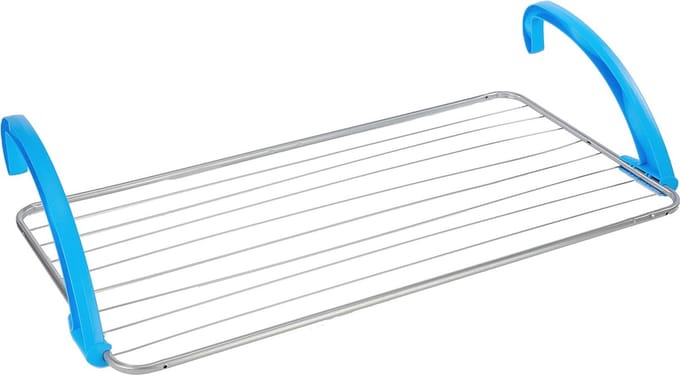 Wasrek voor Balkon - Staal en Hars, 105 x 55 x 4,5 cm