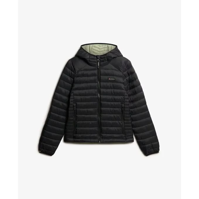 Superdry - Gewatteerd Fuji Lite jack met capuchon - Dames - Gewatteerde jassen