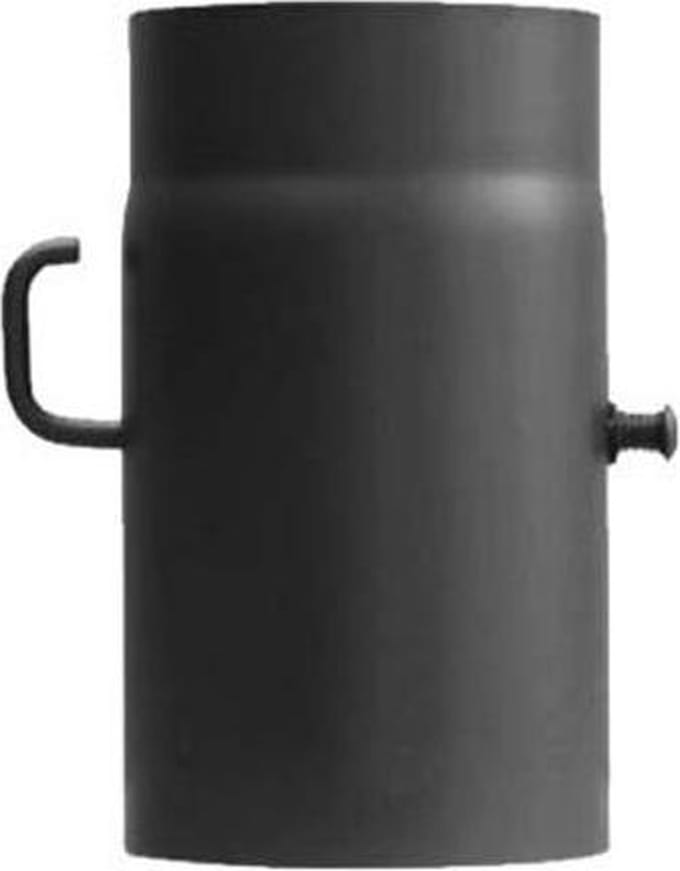 Kachelpijp met smoorklep L:25cm Ø130mm