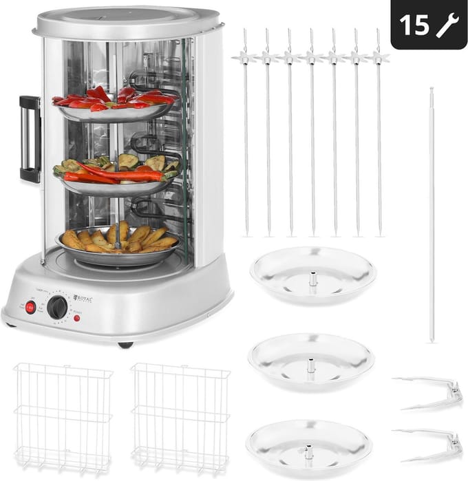 Royal Catering Verticale grill - 4-in-1 - 1.800 W - 31 L 10010882