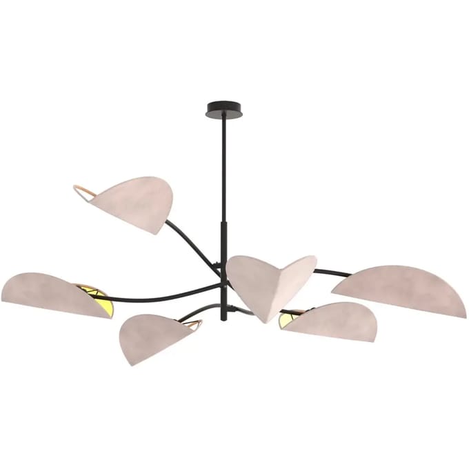 Plafondlamp met 6 gloeilampen Emibig Lighting Lotus